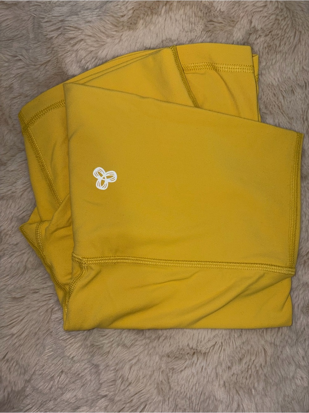Yellow Tna Athletic Leggings with White Logo